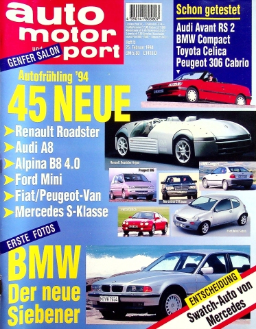 Deckblatt Auto Motor und Sport (05/1994)